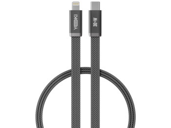 Кабель зарядный Yoki Air, Type-C - Lightning, плоский, передача данных, 30Вт, 1,2м