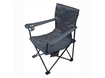 Кресло раскладное Карпаты, серое, 60×80×100см, до 120кг