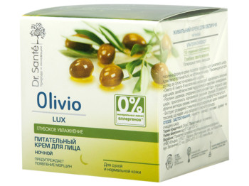 Крем для обличчя Dr.Sante "Olivio Lux" нічний живильний 50мл