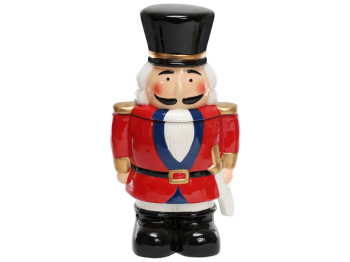 Банка для сладостей Щелкунчик, 1,5л, цвет - красный