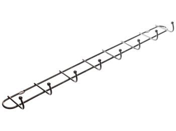 Вешалка настенная на 8 крючков 47х3,5х5,5см