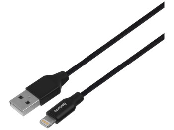 Кабель USB Baseus CALYW-B Lightning 0.6m Цвет Чёрный, 01