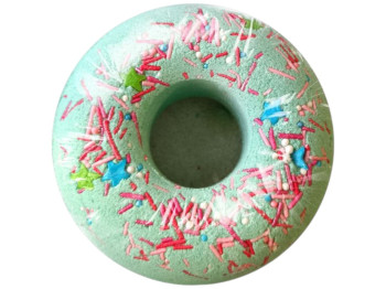 Бомба для ванни AquaShine Donut Pear Paradise, аромат груша, 145г