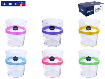 Набор стаканов Luminarc Rainbow Acrobate низких 270мл (цена за набор 6шт) 14671