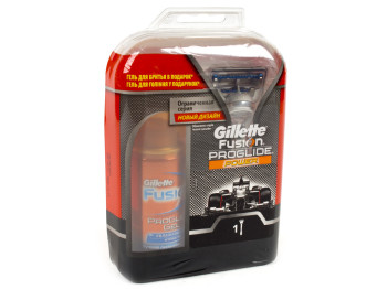 Подарунковий набір Gillette "Fusion ProGlide Power Silver"