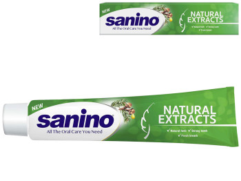 Зубная паста Sanino Natural Extracts, 50мл