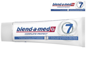 Зубна паста Blend-a-med Complete Захист 7, Кришталева білизна, 75мл