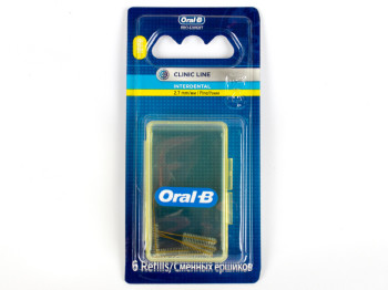 Змінні насадки для зубної щітки Oral B "Interdental" в циліндрі 6шт 