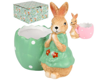 Подставка для яиц Easter, керамика, 12х11см, 2 дизайна (цена за 1шт)