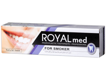 Профилактическая зубная паста Royal med Для курильщиков, Анти табак, 100мл