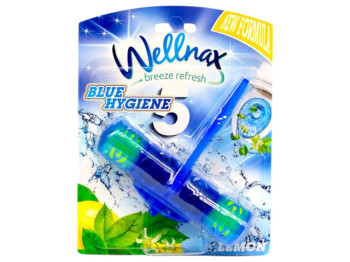 Туалетний блок Wellnax Blue Hygiene, з ароматом лимона, 50г
