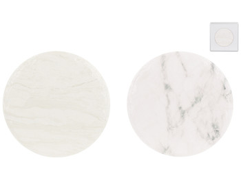 Подставка под горячее Белый мрамор, керамическая на пробковой основе, D16см, цвет ассорти