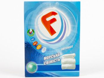 Стиральный порошок бесфосфатный "F" - Морская свежесть -автомат.  400гр. Украина.