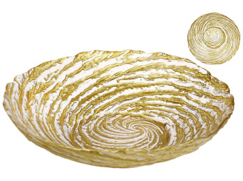 Блюдо для фруктов Gold, 25×25×6,4см