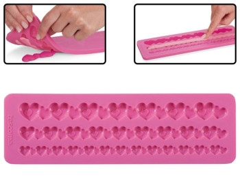Форма силиконовая DELICIA DECO бордюр с сердечками 52372