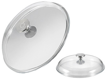 Крышка Be Smart 24 см, жаропрочное стекло, пароотвод, цвет прозрачный