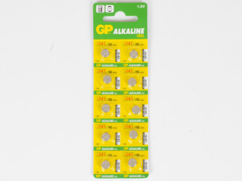 Батарейка алкалиновая GP Alkaline cell 192, V3GA, LR41 1.5V (цена за лист 10шт) 4891199015533