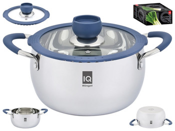 Кастрюля Ringel IQ Be Trendy, 24см, 5,7л, с крышкой, 6900068045491