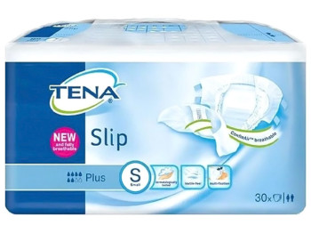 Підгузники для дорослих Tena Slip Plus Small дихаючі, 6капель, 56-85см, 30шт