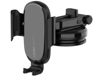 Автотримач LDNIO MW21-1 15W Wireless charger, Чорний