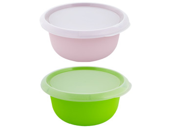 Миска кухонная с крышкой, 3,75л (микс фрезия/оливка) 269052