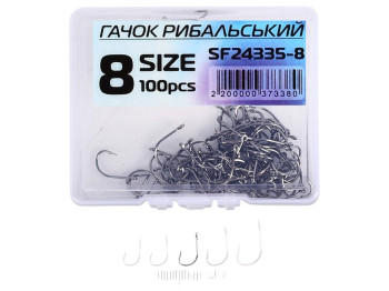 Крючок рыболовный №8 (цена за упаковку 100шт)