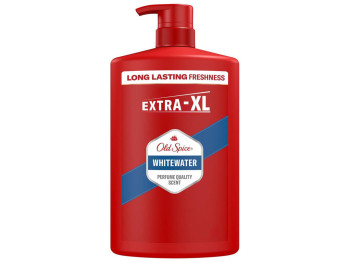 Гель для душа + шампунь Old Spice Whitewater 2-в-1, чистый водный аромат, 1л