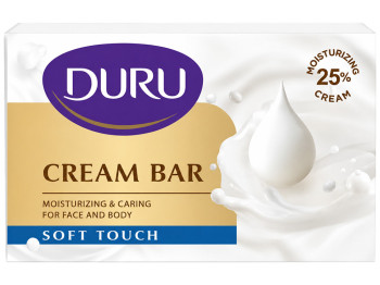 Крем-мило Duru Soft Touch, 25% зволожувального крему, для обличчя й тіла, 90 г