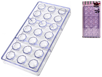 Форма для шоколада, акриловая, 21шт, 13,5х27,5х2см