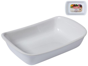 Форма для запекания Pyrex Supreme, прямоугольная, керамика, 26×18см, цвет белый