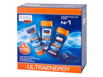 Косметический набор для мужчин Cool Men "UltraEnergy #1" с полотенцем