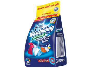 Пральний порошок для всіх типів білизни Waschkonig Universal, 3.036 кг