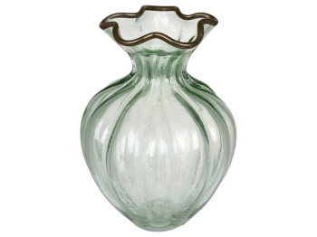 Ваза стеклянная,18,5×25×36см, цвет зеленый прозрачный