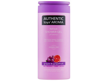 Гель для душа Authentic Grapes&Grapefruit, Виноград и Грейпфрут 400мл, 6537