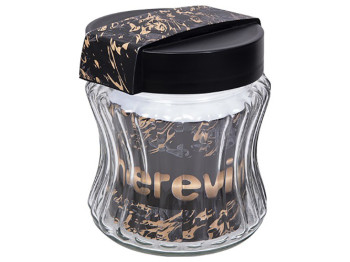 Банка Herevin Yellow Black Marble, 950мл, 8699038101821