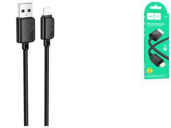 Кабель USB Hoco X113 Lightning 2.4A Цвет Черный