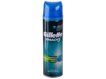 Гель для бритья Gillette Mach3 Sensitive для чувствительной кожи 200мл