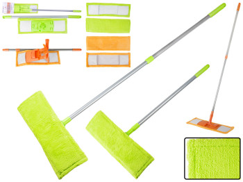Швабра-полотер с телескопической ручкой и поворотным механизмом 133,5х43х14см