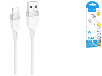 Кабель USB Hoco X109 Silicone Lightning 2.4A Цвет Белый