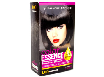 Крем-краска для волос "Color Essence" с окислителем, тон 1.00 Черный