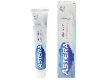 Зубная паста Astera Whitening отбеливающая, зимняя мята 50мл