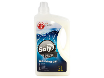Гель для стирки бесфосфатный "Saly" "Black gel" для черных тканей 2л Чехия