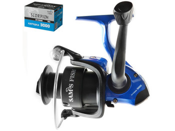 Катушка Sams Fish Scorpion 3000 3bb пластик. шпуля