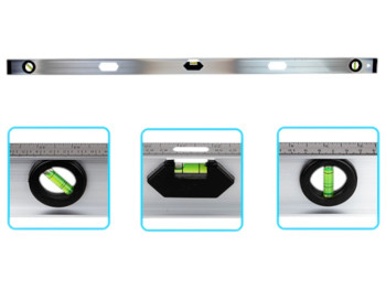 Рівень будівельний Alloid 120 см, 3 капсули, 2 ручки