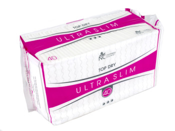 Прокладки для крит. дней с крыл. Normal Clinic "Ultra slim top dry" 3капли (цена за уп. 40шт) NCS01X