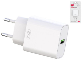 Сетевое Зарядное Устройство XO L103 1USB QC 18W Цвет Белый