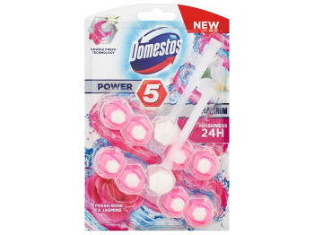 Блок для очистки унитаза Domestos Power 5 Роза и жасмин 2х55г