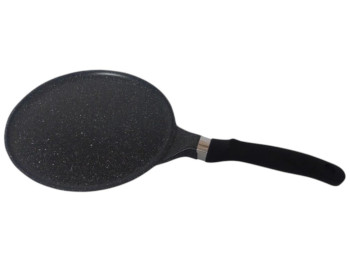 Сковорода блинная Kamille, алюминий, антипригарное покрытие Black Marble, нейлон, 24см