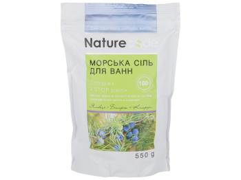 Морская соль для ванн Nature code STOP pain Можжевельник, бишофит и камфора, 500г
