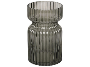 Ваза стеклянная Column, 11,5×19см, цвет серый